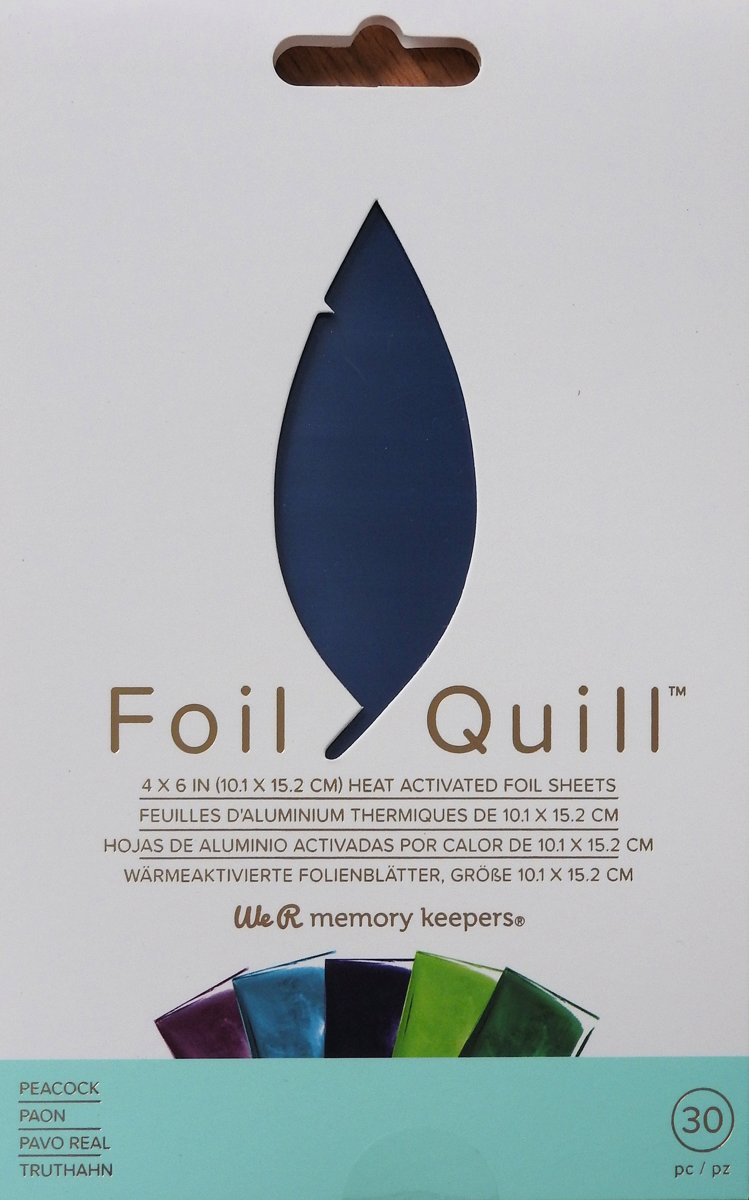 FOIL QUILL FOLIE PEACOCK | 30 VELLEN | 4 X 6